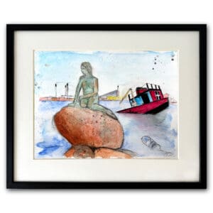 Abandoned Little Mermaid (40x32 cm)