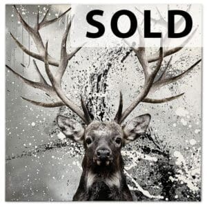 Shooting Stars Deer (100x100cm)
