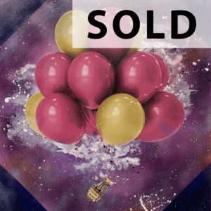 SPACED OUT SURPRISE! (130x130cm)